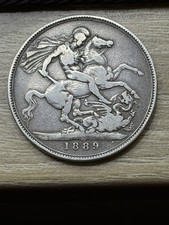 Victoria crown 1889 - crown,, 1889,