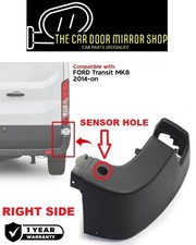 FORD TRANSIT MK8 2014-2025 RIGHT SIDE REAR PANEL BUMPER END CORNER CAP WITH HOLE