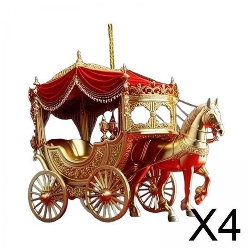 Carriage christmas hanging - 4,