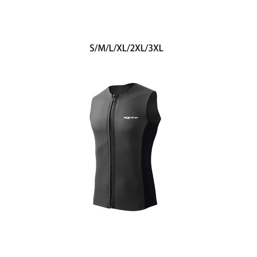3mm front zip wetsuit vest - front,