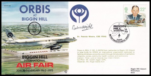 Sir patrick moore cbe signed - sir,