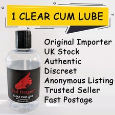 1 BAD DRAGON CLEAR CUM LUBE
