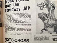 J.A.P. SPEEDWAY ENGINE RALEIGH WISP MOPED 67 MOTORCYCLE ARTICLE.