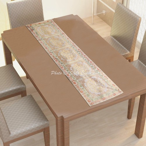 Ethnic brocade table runner - brocade,