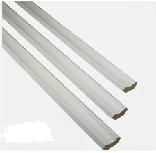 15 x 2.4m lengths White Edge Beading Molding Each Length - Scotia Edging Strip