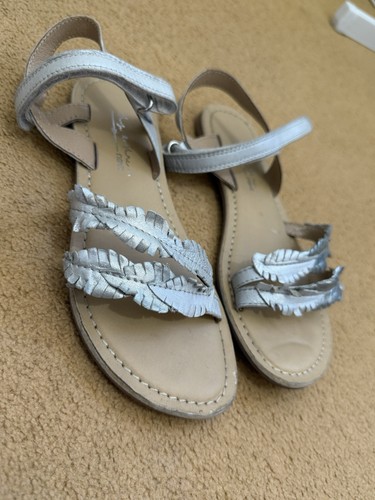 Girls silver frill - girls,