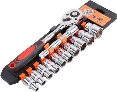 12pcs drive socket - drive, ratchet
