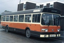 Orig Colour slide, Merthyr Tydfil, Leyland National, WWO640T