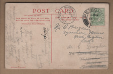 Hipperholme, Halifax, W. Yorkrshire - Single Circle Postmark 1905 - Forth Bridge
