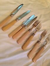 vintage ornate fish cutlery