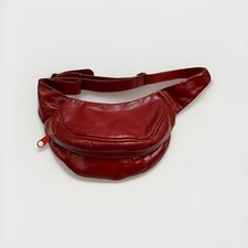 Red Leather Hip Pack Festival