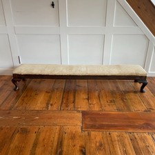 Upholstered wood bench long - wood,