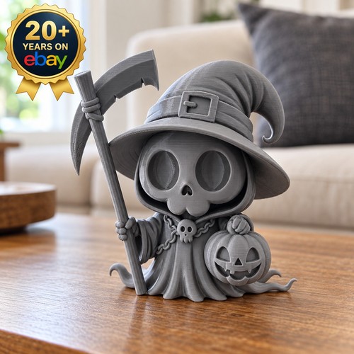 Cute grim reaper pumpkin - grim,
