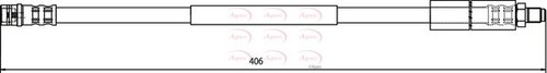 Brake hose tube pipe front - brake,
