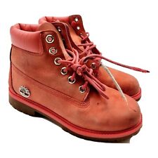 Timberland Shoes Girls Size 4.5  WP Boot Pink Grade School Style Spiced Coral