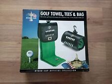 Official Ryder Cup Collection Golf Towel + Tees Golf Towel Holder New in Box 