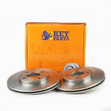 2x Brake Discs Vented For VW Golf MK2 1.8 GTI 16V Key Parts Front 357615301D