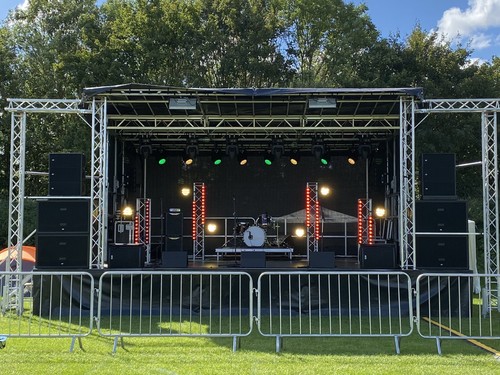 Outdoor mobile trailer stage - outdoor,