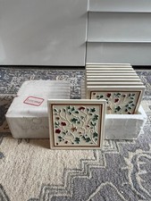 Carron Tubelined Floral Fireplace Tiles (LGC094)- For cast iron fireplace