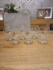 Set of six napoleon Brandy