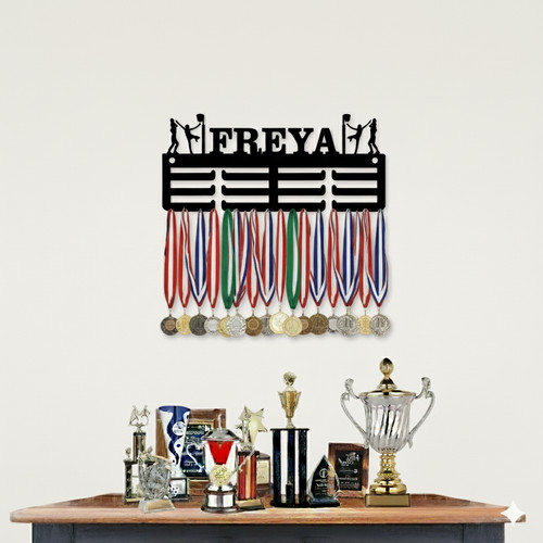 Custom basketball medal holder - basketball,