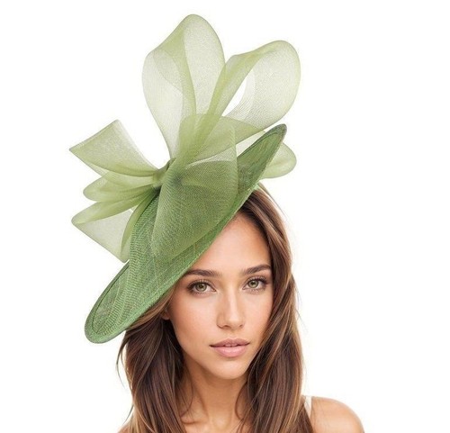 Olive green saucer disc - olive,