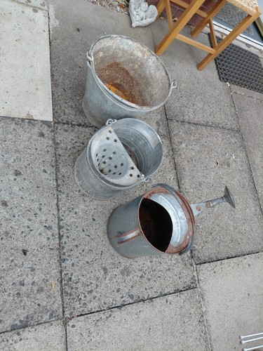 Vintage galvanised watering - vintage,