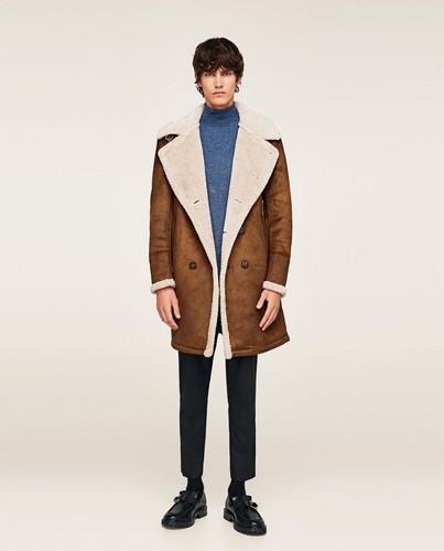 Zara man brandy faux suede - brandy,