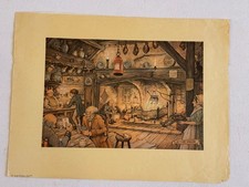 Anton Pieck (1895-1987) - The Tavern  - Printed In Holland 1970