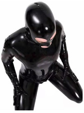 Mens PVC Catsuit Bodysuit Full Wetlook Singlet Clubwear Stag Party Costume Wear