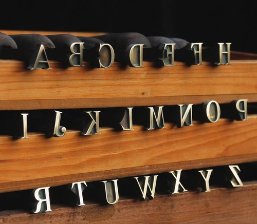 22x brass alphabet stamps