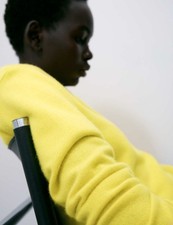 M&S - Autograph Womens Yellow Cashmere Round neck Long sleeved Women Jumper