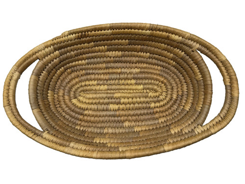 Oval coiled woven natural - oval,