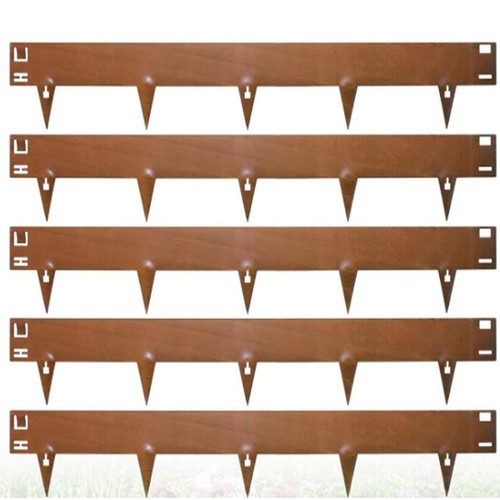 15cm metal garden edging - x,