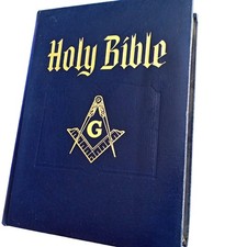 Masonic Family Bible Blue
