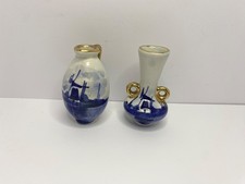 PAIR HAND PAINTED DELFT FLOOR