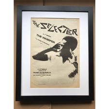 SELECTER THE WHISPER (FRAMED) POSTER SIZED original SKA/TWO TONE music press adv