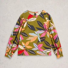 White Stuff Ulla Top Green