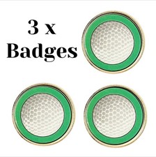 3 x Golf Ball (BU4) Lapel Pin
