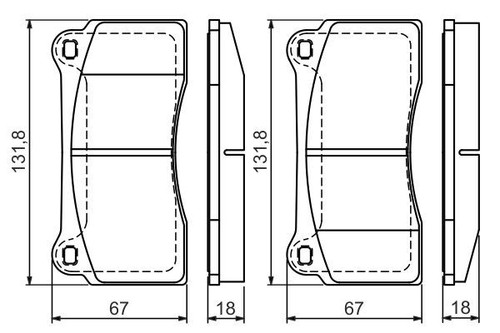 New brake pad set - brake,