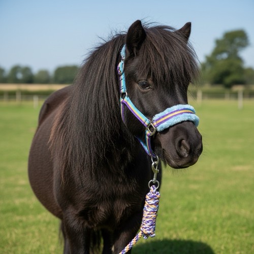 Fluffy headcollar leadrope - headcollar, &
