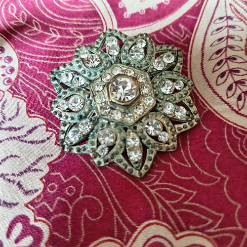 Vintage clear diamante - vintage,