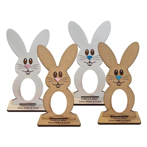 Wooden egg stand bunny - egg,