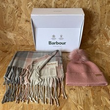 Barbour Dover Beanie Hat & Hailes Scarf Gift Set - PINK