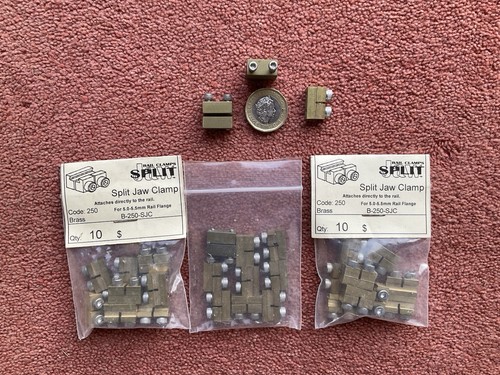 Model railway brass split - brass, jaw