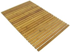 Bamboo Folding Duck Board mat Large bath shower mat Rectangle  50 X 80CM