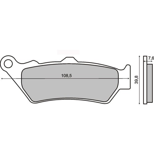 Rear brake pads triumph - rear,