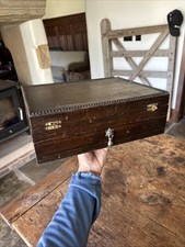 Vintage Antique Writing Slope Chest IN NEED OF RESTORATION  Storage Box Draw