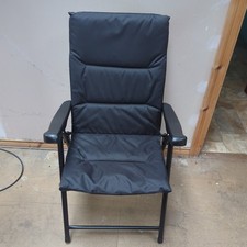 Folding Padded Deck Chair For Outdoor Garden Camping Heavy Duty Luxury Padding