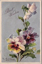 Best wishes greetings postcard - best,